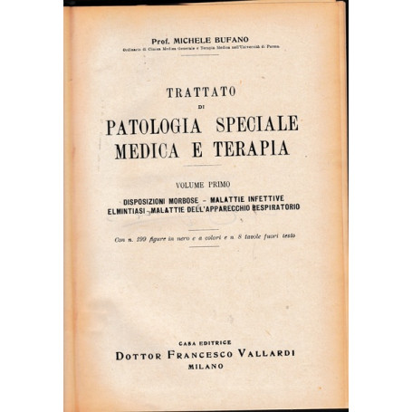 Trattato di patologia speciale medica e terapia (vol. 1°)