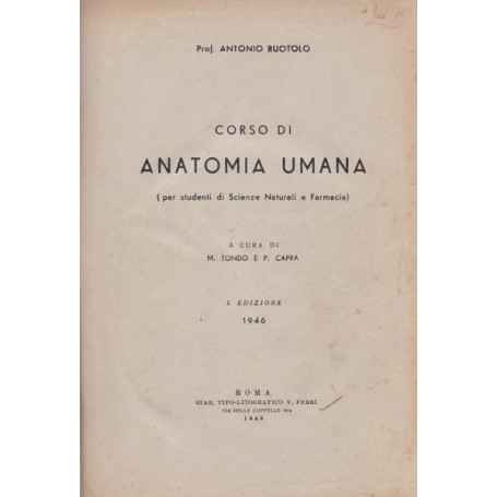 Corso di anatomia umana