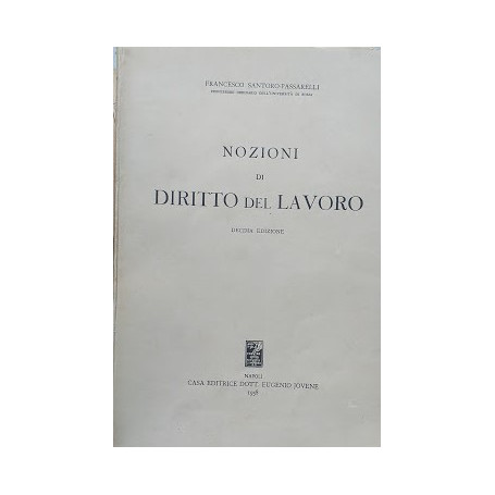 Nozioni di diritto del lavoro