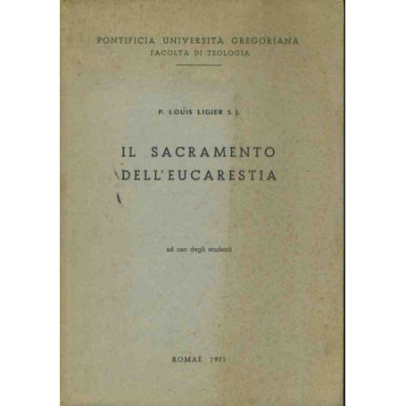 Il sacramento dell'eucarestia