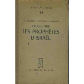 Etudes sur les prophetes d'Israel