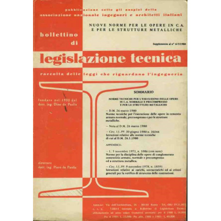 Bollettino di legislazione tecnica 1980