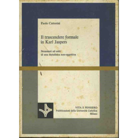 Il trascendere formale in Karl Jaspers