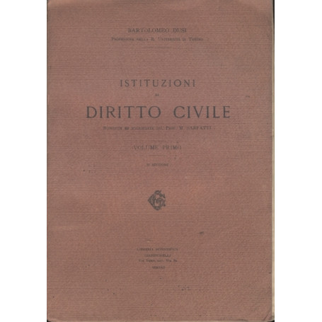 ISTITUZIONI DI DIRITTO CIVILE. 1