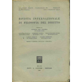 Rivista internazionale di filosofia del diritto. Novembre -Dicembre 1961