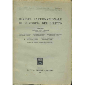 Rivista internazionale di filosofia del diritto. Settembre - Ottobre 1961