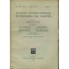 Rivista internazionale di filosofia del diritto. Luglio - Agosto 1955