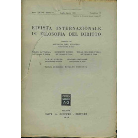 Rivista internazionale di filosofia del diritto. Luglio- Agosto 1963