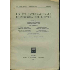 Rivista internazionale di filosofia del diritto. Marzo - Aprile 1957