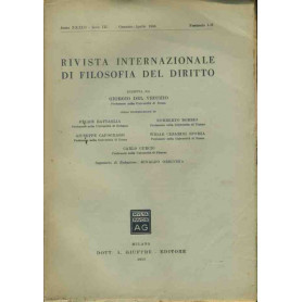 Rivista internazionale di filosofia del diritto. Gennaio - Aprile 1956