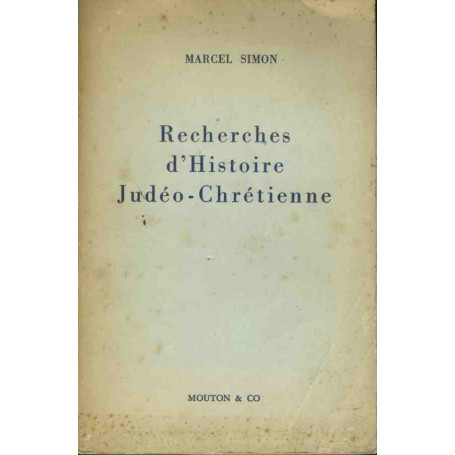 Recherches d'histoire judeo chretienne