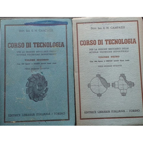 Corso di tecnologia per la sezione meccanici delle scuole tecnici industriali