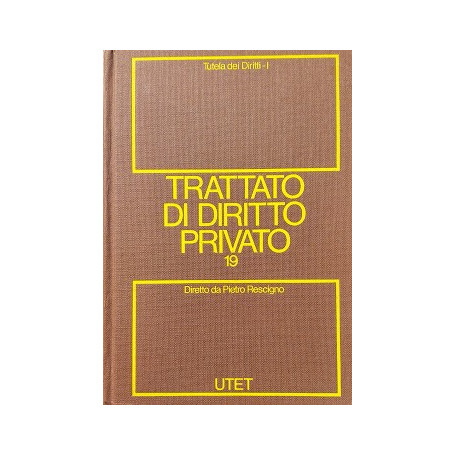 Trattato di Diritto Privato.19: Tutela dei diritti