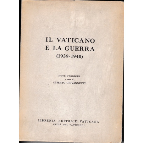 Il Vaticano e la guerra (1939/1940)