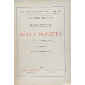 LIbro quinto - del lavoro. Delle Società