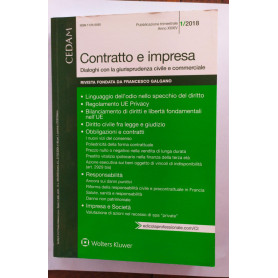 Contratto e impresa. Dialoghi con la giurisprudenza civile e commerciale