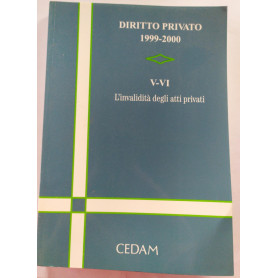 Diritto privato 1999-2000 V VI L'invalidita' degli atti privati