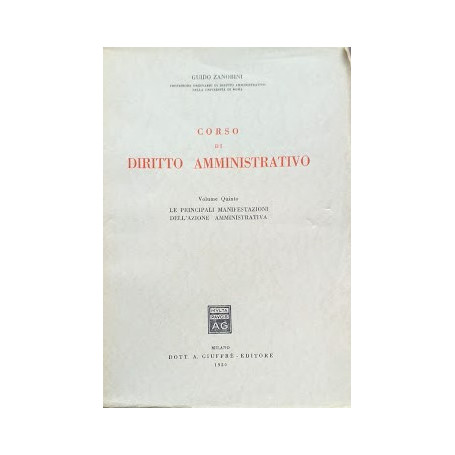 Corso di Diritto Amministrativo