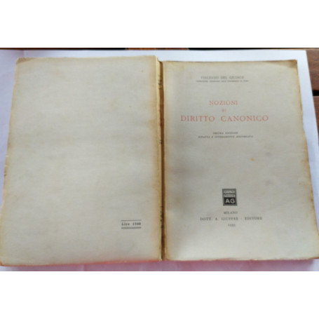 Nozioni di diritto canonico