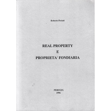 Real Property e Proprietà  Fondiaria