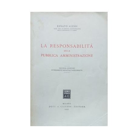 La responsabilità  della Pubblica Amministrazione