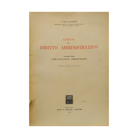 Corso di Diritto Amministrativo