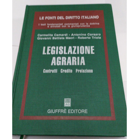 Legislazione agraria. Contratti