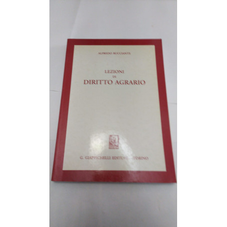 Lezioni di diritto agrario