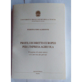 Profili di diritto europeo per l'impresa agricola