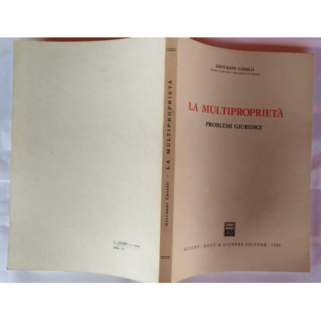 La multiproprietà . Problemi giuridici