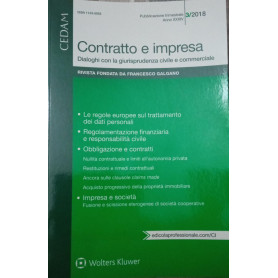Contratto e impresa. Dialoghi con la giurisprudenza civile e commerciale Volume 3 (rivista)
