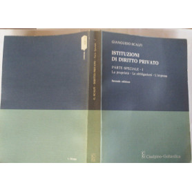 Istituzioni di diritto privato. Parte speciale 1 : La proprietà