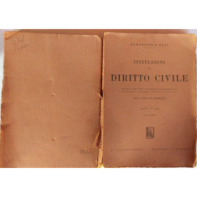 Istituzioni di diritto civile. Primo volume