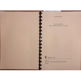 Per una riforma delle attivita' musicali in Italia volume II