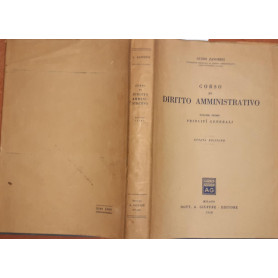 Corso di diritto amministrativo . Volume I