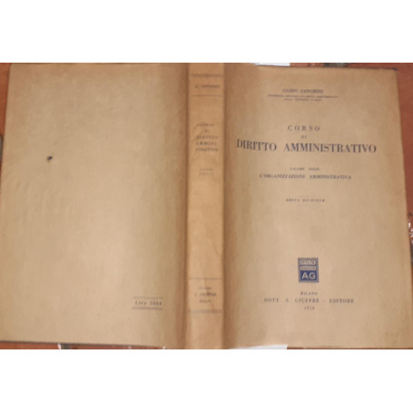 Corso di diritto amministrativo . Volume terzo