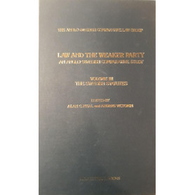 Law and the weaker party: an anglo swedish comparative study