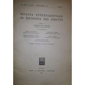 Rivista Internazionale di Filosofia del Diritto: fascicolo gennaio febbraio 1957