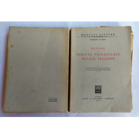 Manuale di diritto processuale penale italiano