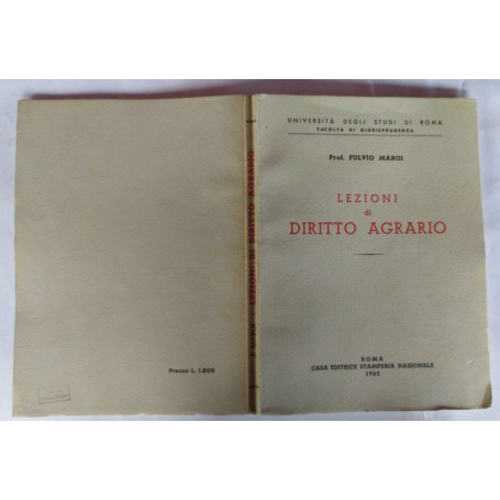 Lezioni di diritto agrario