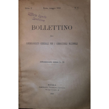 Bollettino del commissariato generale per i combustibili nazionali