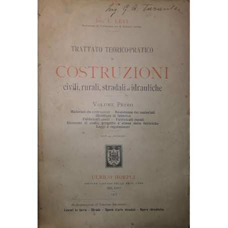 Trattato teorico-pratico di costruzioni civili