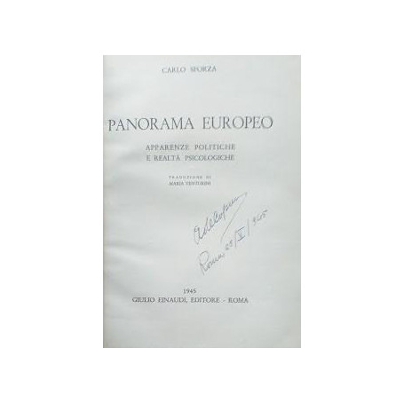Panorama Europeo. Apparenze politiche e realtà  psicologiche