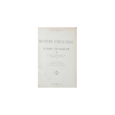 Potere Esecutivo e norme giuridiche. La legge 31 gennaio 1926