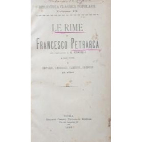 Le rime di Francesco Petrarca