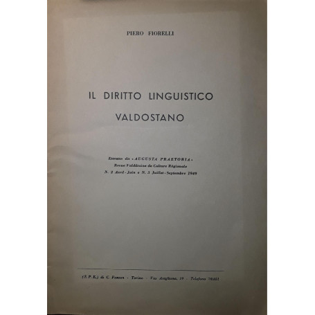 Il diritto linguistico valdostano