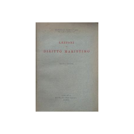 Lezioni di Diritto Marittimo
