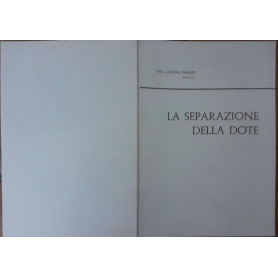 La separazione della dote