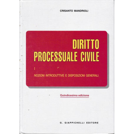 Diritto processuale civile: 1