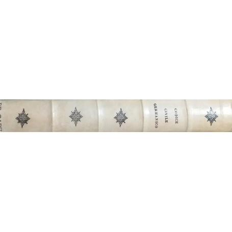 Codice Civile dell'Impero Germanico promulgato il 18 agosto 1896 seguito dalla Legge Introduttiva